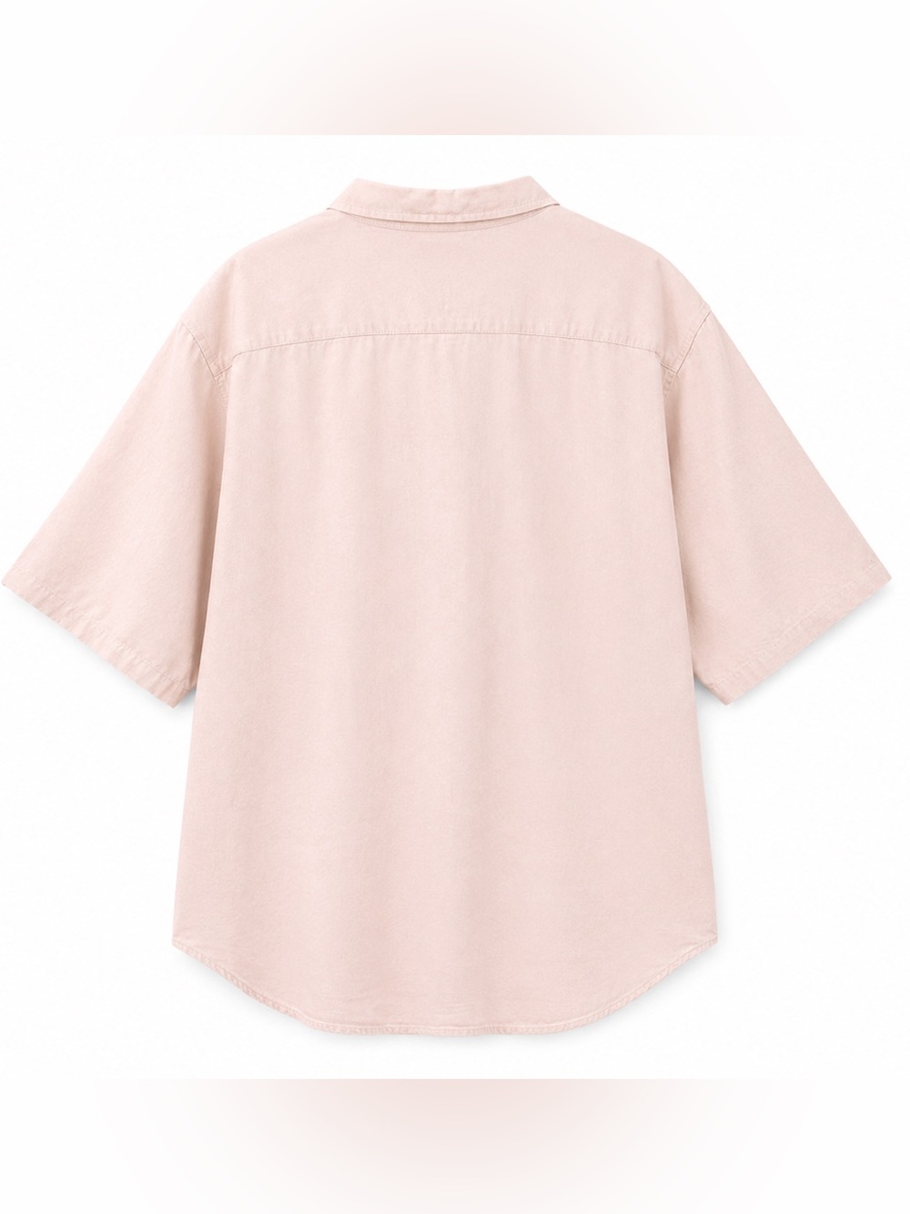 Old Navy Everyday Oxford Shirt 4XL Tall Paper Roses Pink Cotton Button Up Casual - Picture 3 of 5